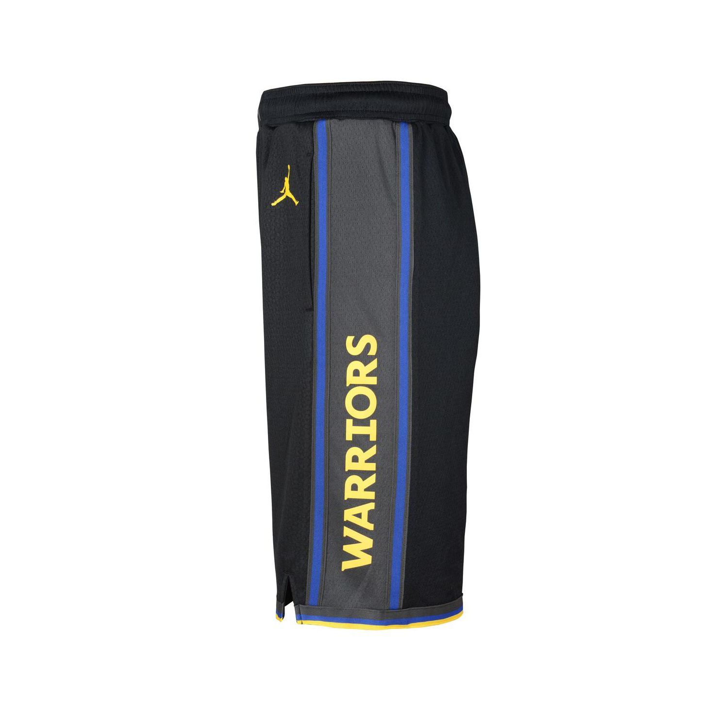 Big Boys and Girls Black Golden State Warriors Authentic Statement Edition Swingman Shorts