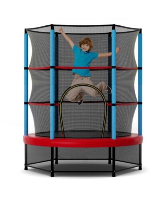 Kids Trampoline Recreational Bounce Jumper with Safety Enclosure Net