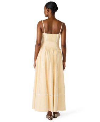 Juniors' Square Neck Maxi Dress