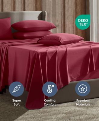 Extra Deep Pocket Microfiber 7-Pc. Sheet Set, King Split