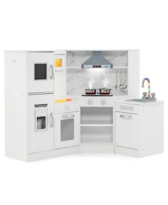 Kids Corner Pretend Kitchen Playset with Separated Washing Basin