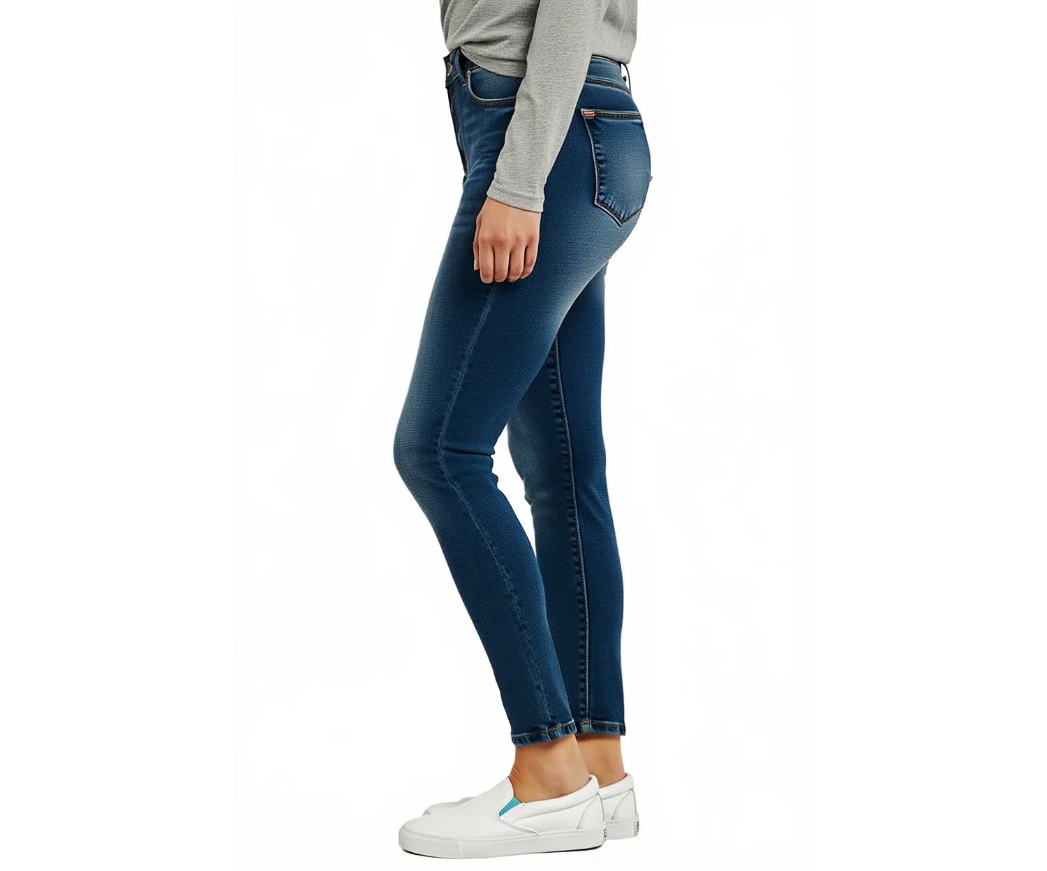Women's Denim high rise skinny in 28" inseam ankle length