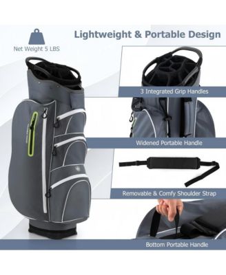 Lightweight Golf Cart Bag with Way Top Dividers