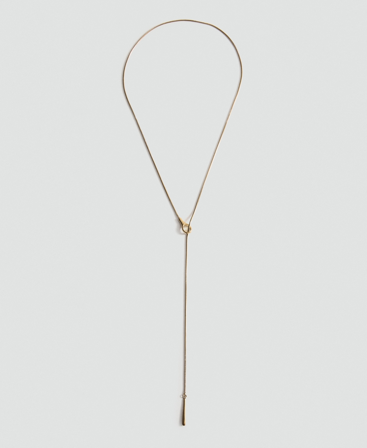Mango Women's Metal Pendant Necklace In Gold