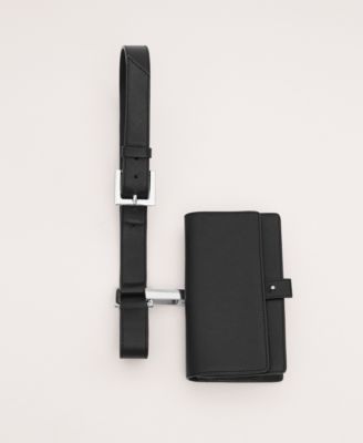 Women's Leather Detachable Coin Purse Belt