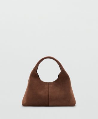 Women's Stitching Detail Suede Shoulder Bag