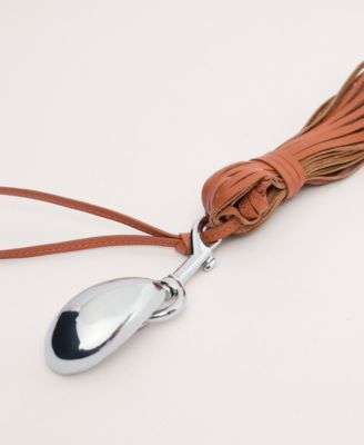 Women's Leather Tassel Keychain
