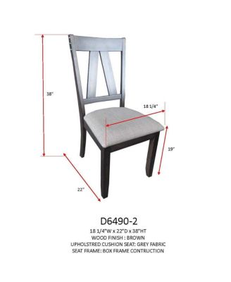 Set of 2 Dining Chairs