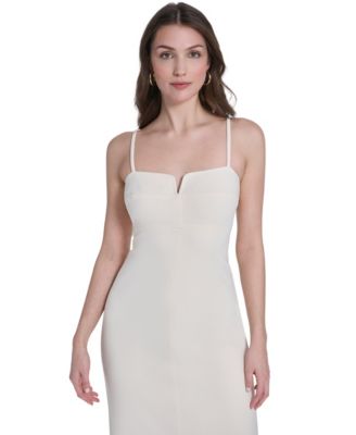 knee length dresses for ladies Women's White Bodycon Dress Mini main image 1