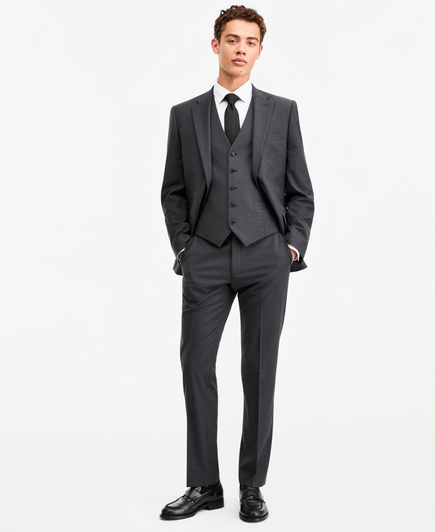Men's Modern-Fit Wool TH-Flex Stretch Suit Separates Jacket