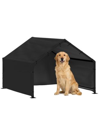 Dog Shade Shelter Outdoor, Dog House Outside with Canopy