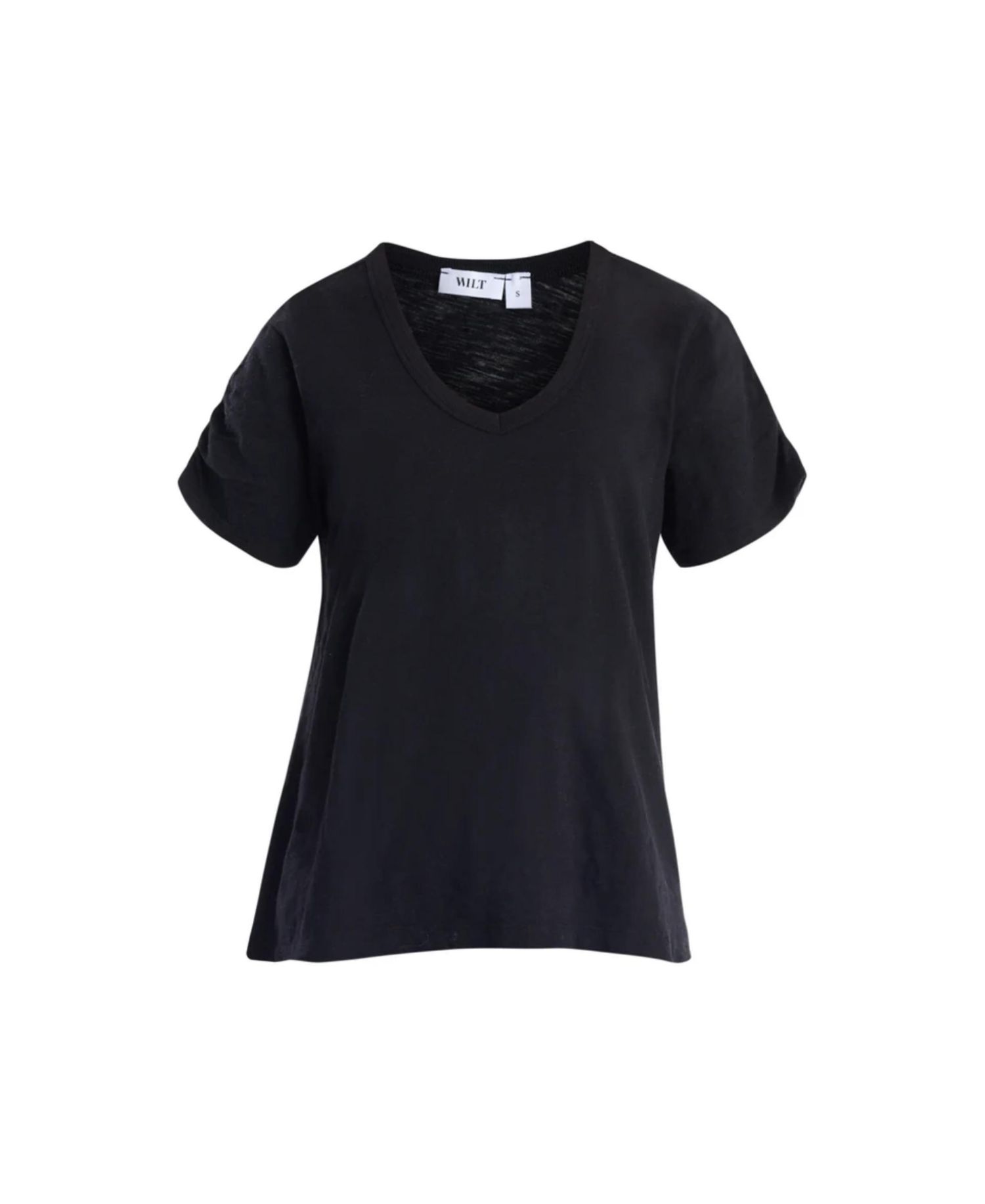 Women's Clothing Ruched Sleeve Tee