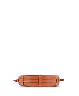 Hirondelle Shoulder Bag Coated Canvas and Leather