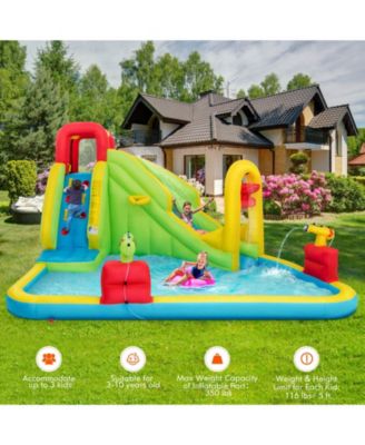 Outdoor Inflatable Water Bounce House with 480W Blower Included