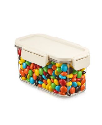 Airtight Food Storage Container – Clear Stackable Canister for Pantry, Rice, Pasta, Cereal and Snacks