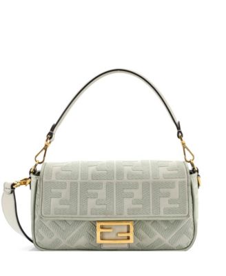 Medium Baguette NM Bag Zucca Embroidered Canvas