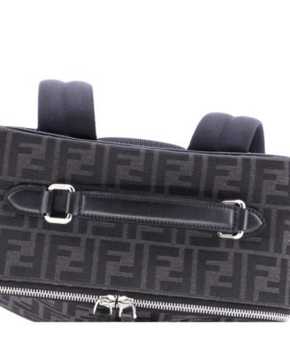 Medium FF Travel Backpack Zucca Canvas and Leather