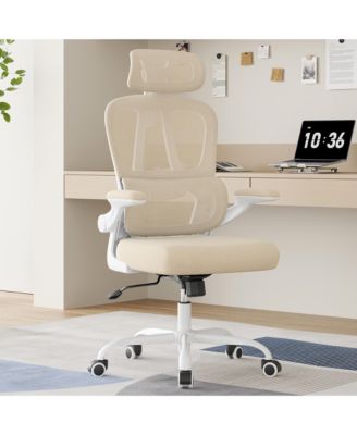 Ergonomic Office Chair, Adjustable Swivel Desk Chair with Headrest and Lumbar Support, Computer Chair for Home Office