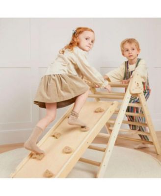 Pikler Triangle 7-in-1 Montessori Climbing Set