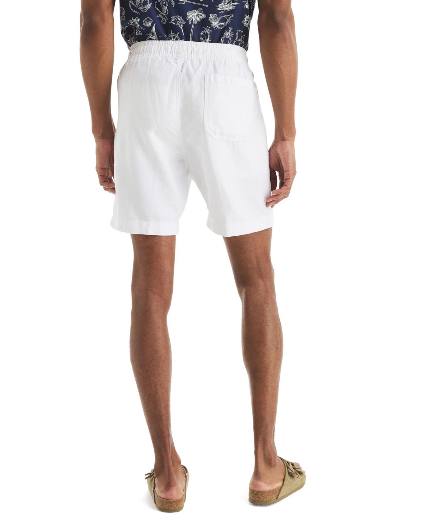 Мужские шорты Nautica 7" Classic Pull-On, цвет: Яркий белый — фото 4