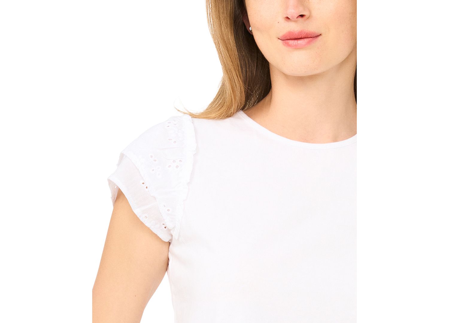 Women's Crewneck Cotton Knit T-Shirt