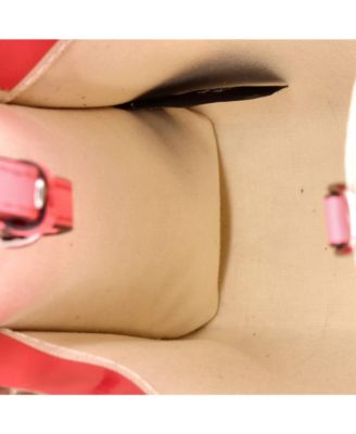 Mini Sunshine Shopper Tote Patent and Canvas