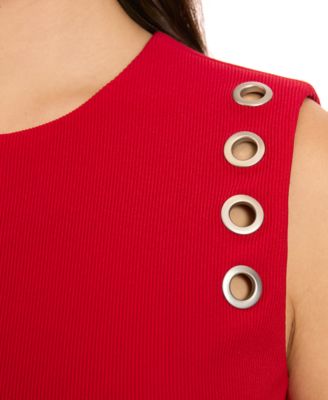 Petite Crewneck Sleeveless Dress