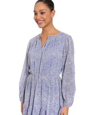 Petite Elastic Waistband A-Line Short Dress