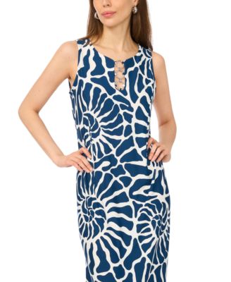 Women's Sleeveless Printed Maxi Dress