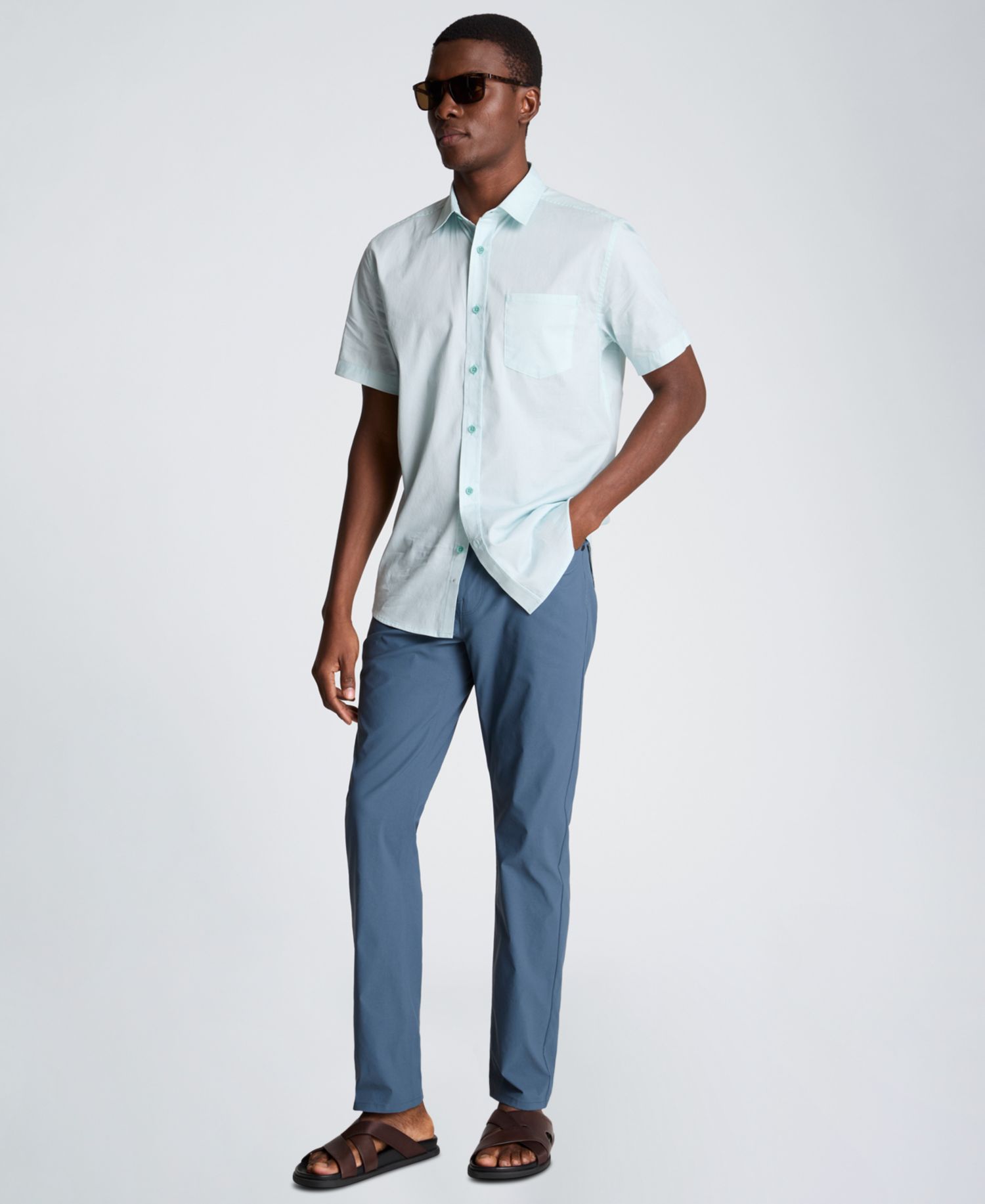 Men's Short-Sleeve Slim-Fit Shirt