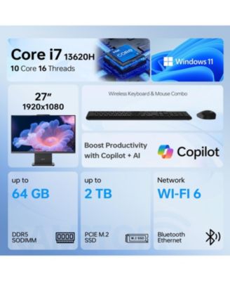 IdeaCentre  All-in-One Intel Core i7 16GB RAM Intel UHD Graphics 1TB SSD Storage Windows 11 Pro 100Hz