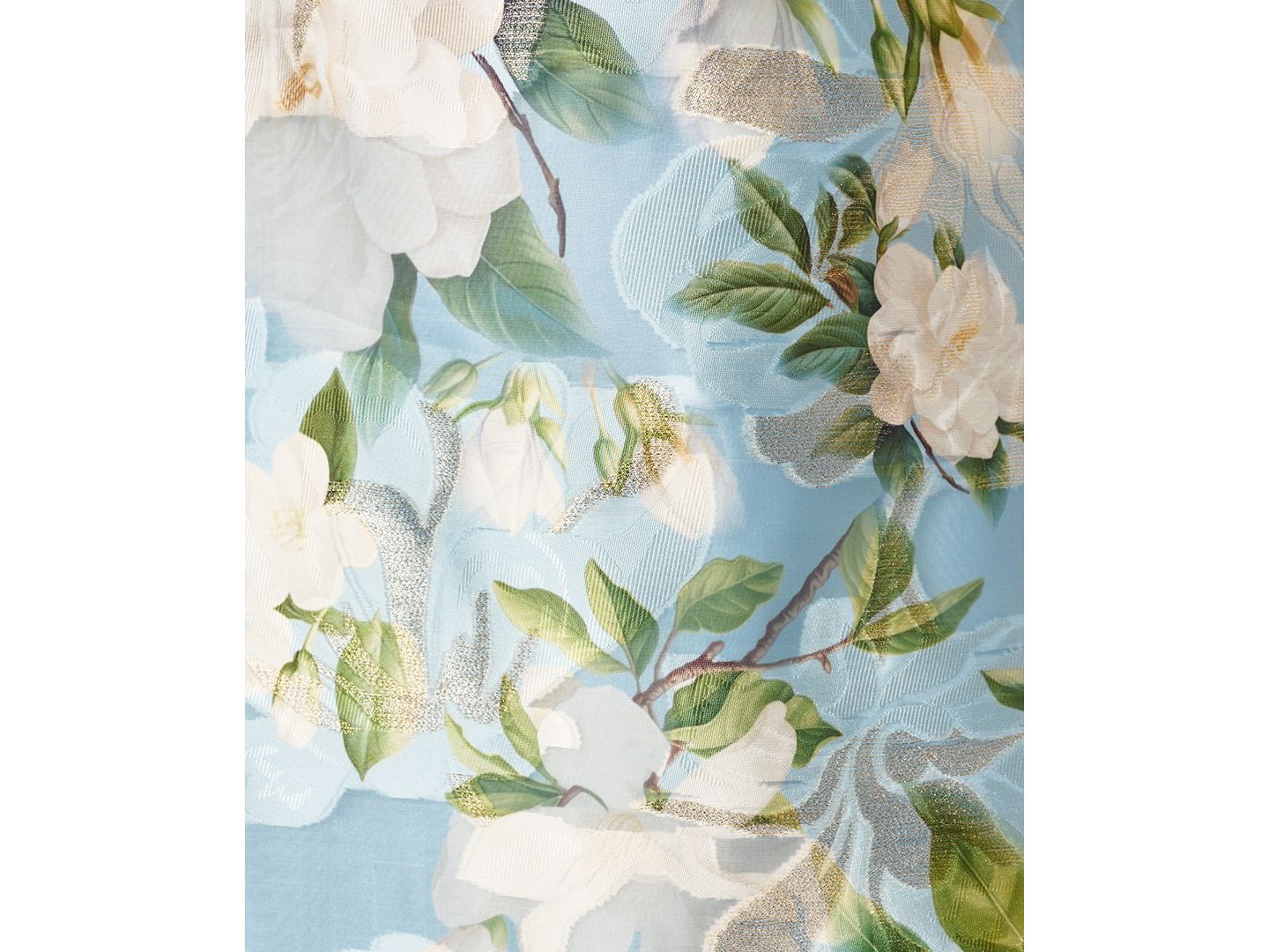 Женское платье Adrianna Papell Plus Size Floral Jacquard Midi, цвет: Синий разноцветный — фото 4