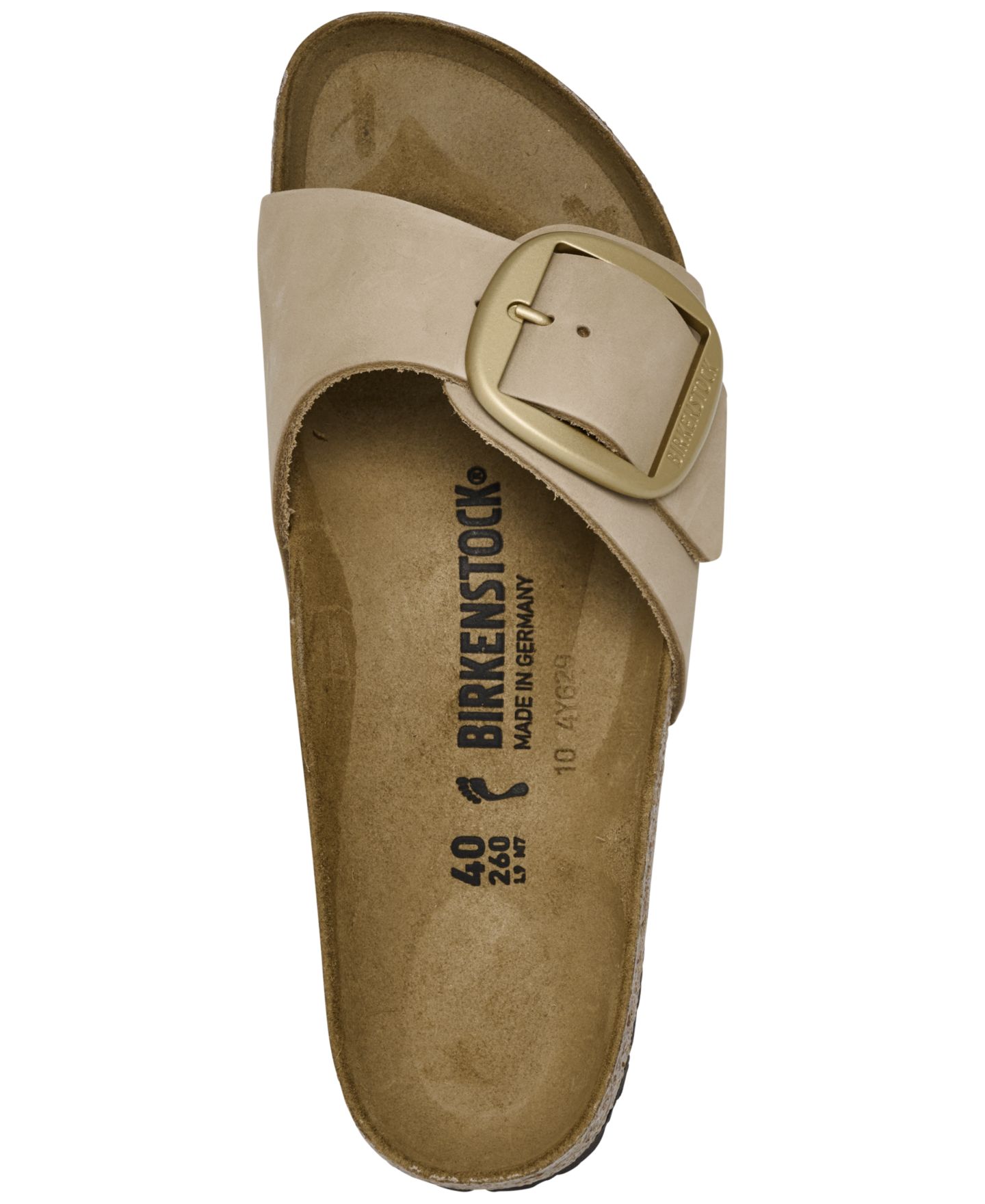 Женские сандалии Birkenstock Madrid Big Buckle, цвет: Бежевый — фото 5