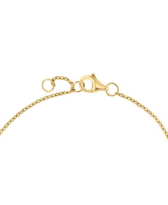 Sapphire (1/8 ct. t.w.) and Diamond (1/5 ct. t.w.) Bracelet in 14k Yellow Gold