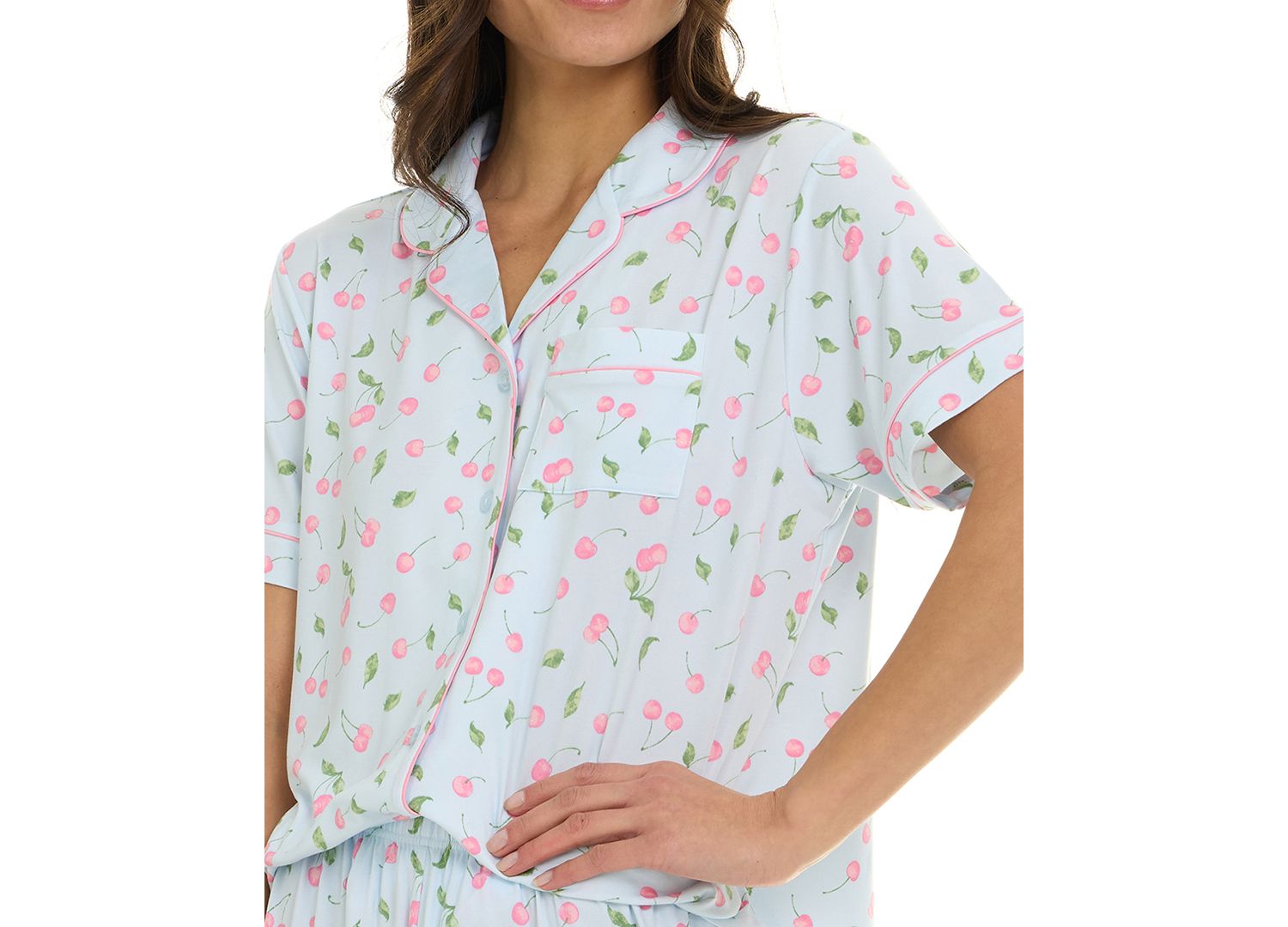 Women's Gabriella Short-Sleeve Top and Pajama Pants, 2-Piece Set