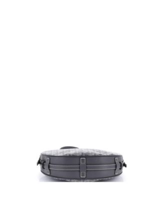 Hirondelle Shoulder Bag Coated Canvas and Leather