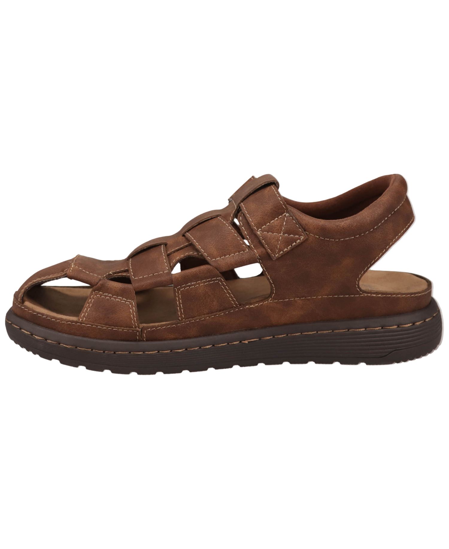 Men's Sarasota Tumbled Full Grain Moc Toe Sandal
