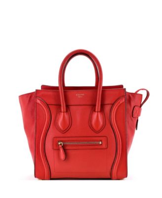 Micro Luggage Bag Smooth Leather