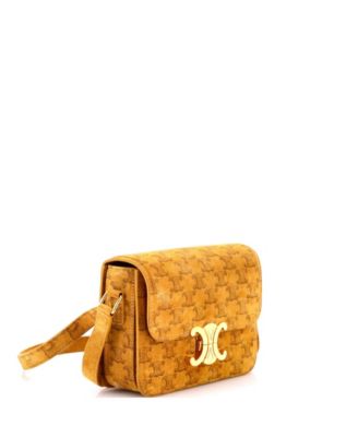 Teen Triomphe Shoulder Bag Triomphe Suede