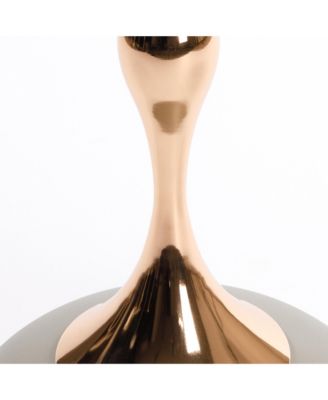 Mermaid Tail Coffee Table - Round Side Table, Modern Metal Pedestal for Living Room and Small Spaces