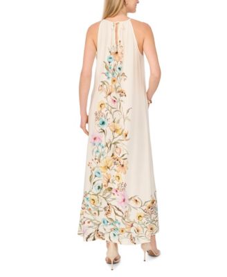 Women's High-Neck Flowy Maxi Dress