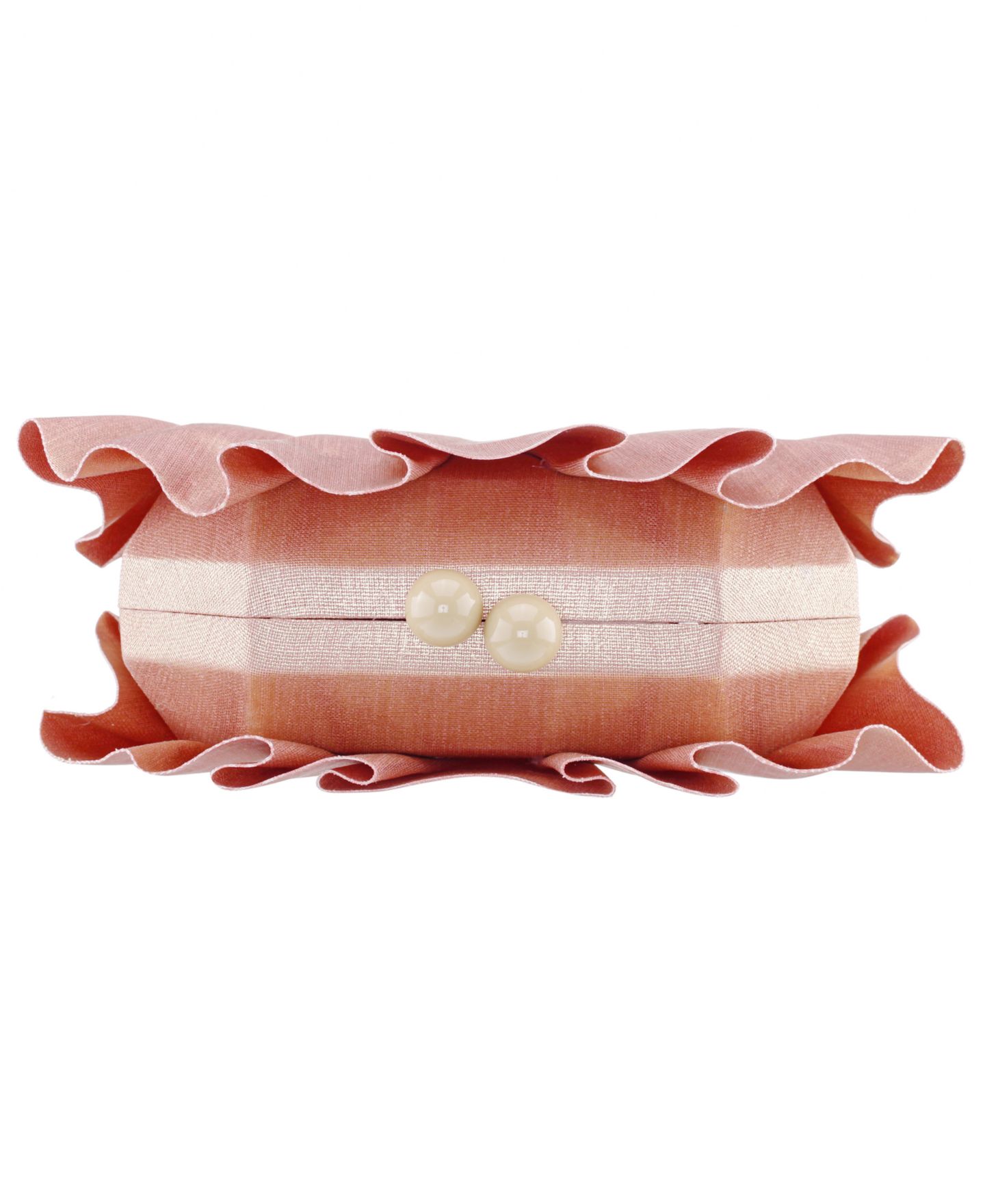 Женский клатч Nina Reef Shell Minaudiere Small Clutch Handbag, цвет: Светлый коралловый — фото 5