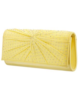 Unique Chiffon Twist Crystal Small Clutch Handbag