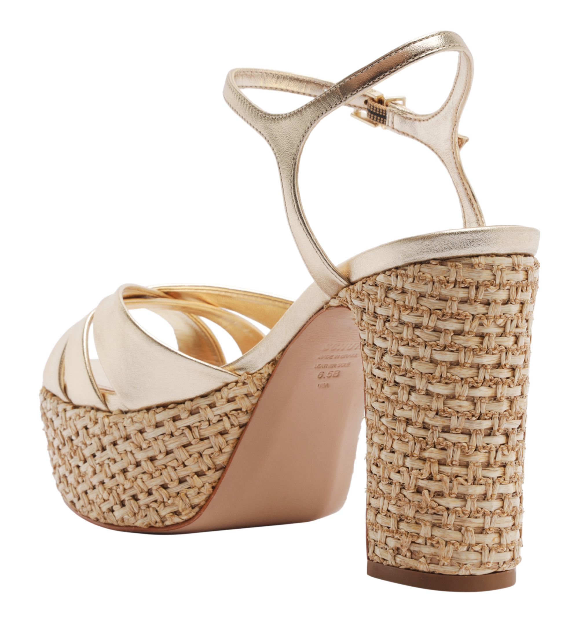 Women's Keefa Raffia Round Toe Sandals — Image 10