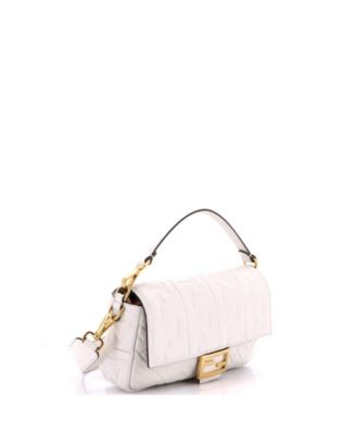 Medium Baguette NM Bag Zucca Embossed Leather