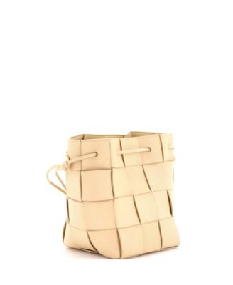 Small Cassette Bucket Bag Maxi Intrecciato Leather
