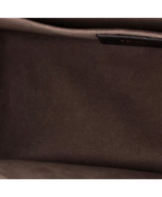 Medium Kan I F Shoulder Bag Leather with Zucca Embossed Detail