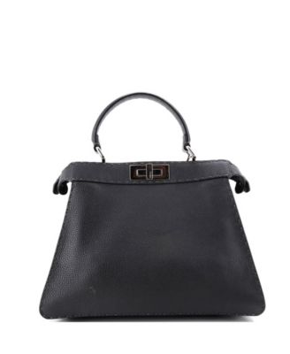 Medium Selleria Peekaboo ISeeU Bag Leather