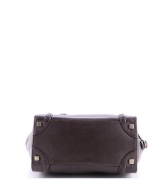 Micro Luggage Bag Smooth Leather