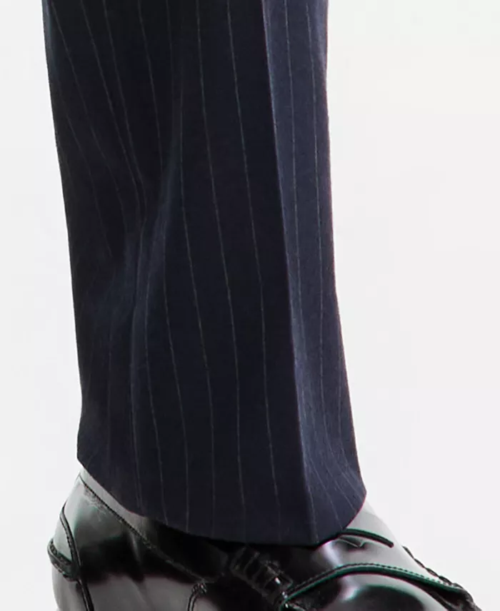 Men's Slim-Fit Navy Pinstripe Suit Separates Pants - thumbnail 6